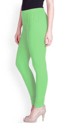  Lyra pista green Free Size Churidar Leggings 3