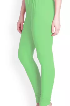  Lyra pista green Free Size Churidar Leggings
