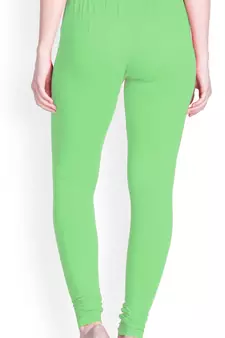  Lyra pista green Free Size Churidar Leggings