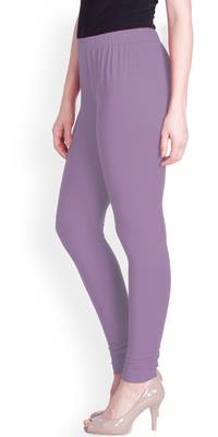  Lyra light lavender Free Size Churidar Leggings 3