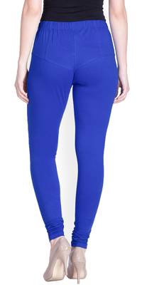  Lyra Ink Blue Free Size Churidar Leggings 4