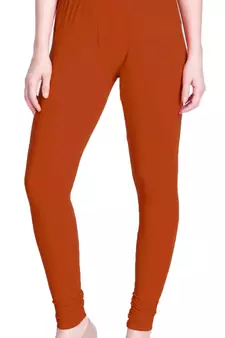  Lyra rust Free Size Churidar Leggings