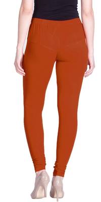 Lyra rust Free Size Churidar Leggings 4