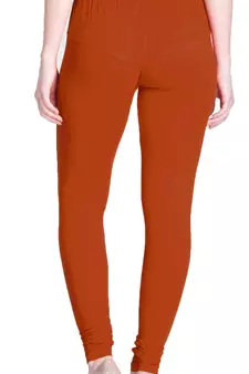  Lyra rust Free Size Churidar Leggings