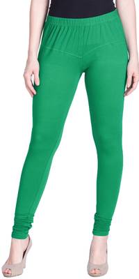  Lyra Pak green Free Size Churidar Leggings 1