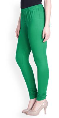  Lyra Pak green Free Size Churidar Leggings 3