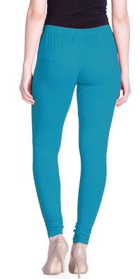  Lyra blue coracao Free Size Churidar Leggings 4
