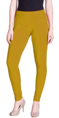  Lyra rich gold Free Size Churidar Leggings 1