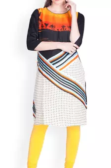  Lyra Yellow Free Size Churidar Leggings