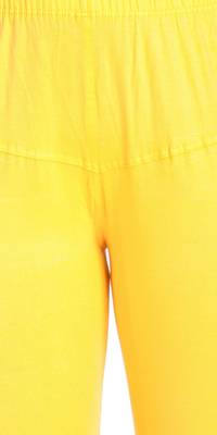  Lyra Yellow Free Size Churidar Leggings 4