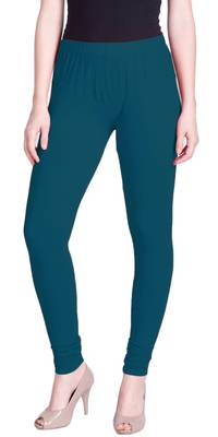  Lyra Ocean Blue Free Size Churidar Leggings 1
