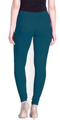  Lyra Ocean Blue Free Size Churidar Leggings 4