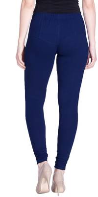  Lyra Royal Blue Free Size Churidar Leggings 4