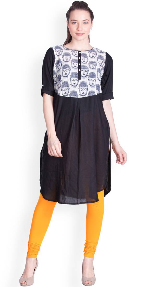  Lyra Turmeric Free Size Churidar Leggings