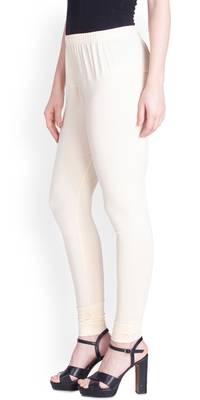  Lyra Cream Free Size Churidar Leggings 3