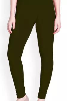  Lyra Olive Free Size Churidar Leggings