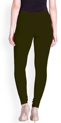  Lyra Olive Free Size Churidar Leggings 4