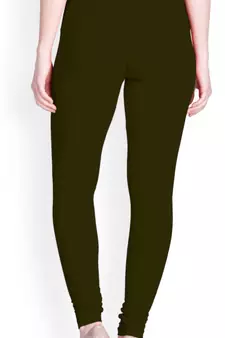  Lyra Olive Free Size Churidar Leggings