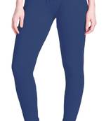  Lyra Denim Blue Free Size Churidar Leggings