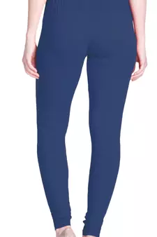  Lyra Denim Blue Free Size Churidar Leggings