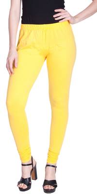  Lyra Lemon Free Size Churidar Leggings 1