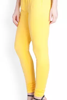  Lyra Lemon Free Size Churidar Leggings