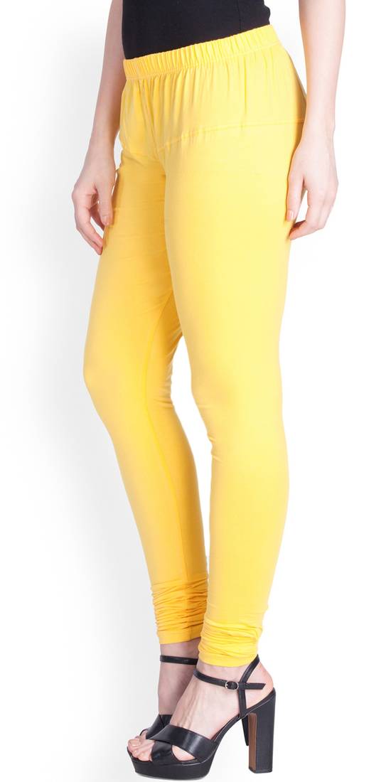  Lyra Lemon Free Size Churidar Leggings