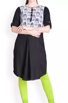  Lyra Yellow Green Free Size Churidar Leggings