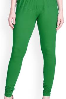  Lyra Forest green Free Size Churidar Leggings