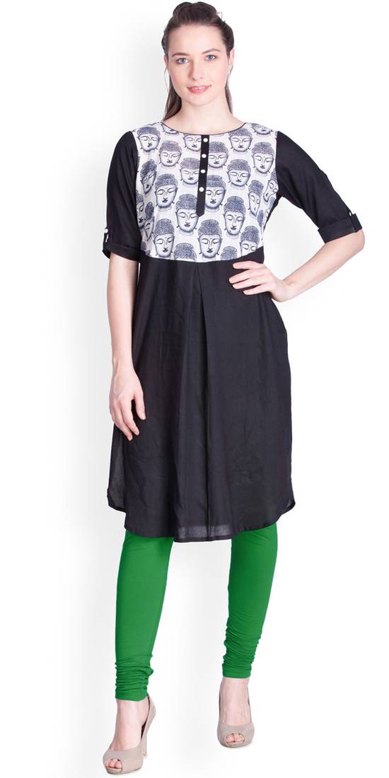  Lyra Forest green Free Size Churidar Leggings