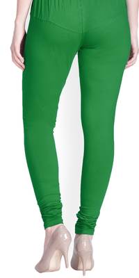  Lyra Forest green Free Size Churidar Leggings 4