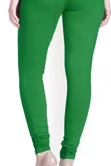  Lyra Forest green Free Size Churidar Leggings