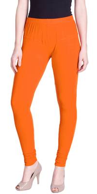  Lyra Saffron Free Size Churidar Leggings 1