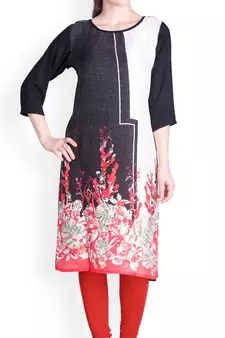  Lyra Tomato Red Free Size Churidar Leggings