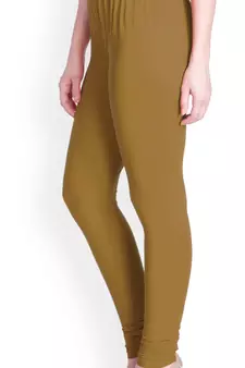  Lyra Wheat Free Size Churidar Leggings
