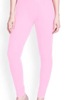  Lyra Baby Pink Free Size Churidar Leggings