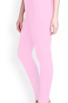  Lyra Baby Pink Free Size Churidar Leggings