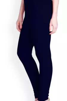  Lyra Deep Navy Free Size Churidar Leggings