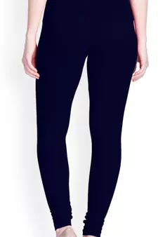  Lyra Deep Navy Free Size Churidar Leggings
