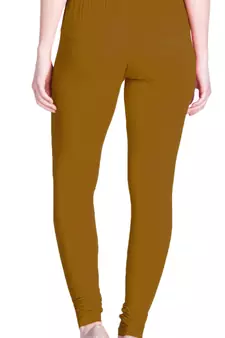  Lyra Yellow Gold Free Size Churidar Leggings