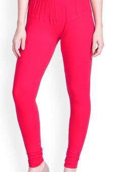 Lux Lyra Neon Pink Free Size Churidar Leggings