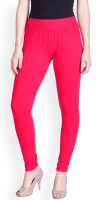 Lux Lyra Neon Pink Free Size Churidar Leggings 1