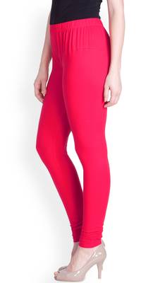 Lux Lyra Neon Pink Free Size Churidar Leggings 3