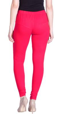 Lux Lyra Neon Pink Free Size Churidar Leggings 4
