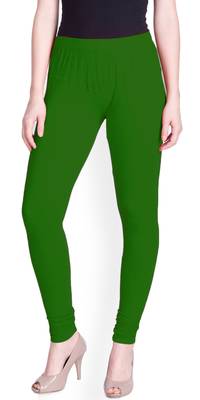  Lyra Grass Green Free Size Churidar Leggings 1
