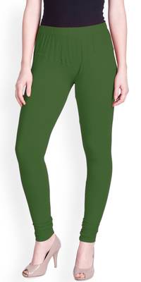  Lyra Spring Green Free Size Churidar Leggings 1