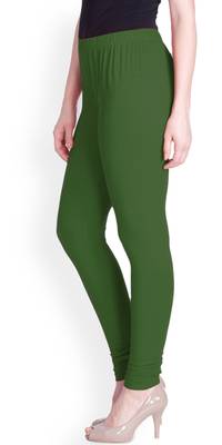  Lyra Spring Green Free Size Churidar Leggings 3