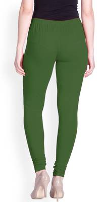  Lyra Spring Green Free Size Churidar Leggings 4