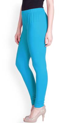  Lyra Blue Sapphire Free Size Churidar Leggings 3