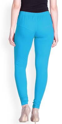  Lyra Blue Sapphire Free Size Churidar Leggings 4